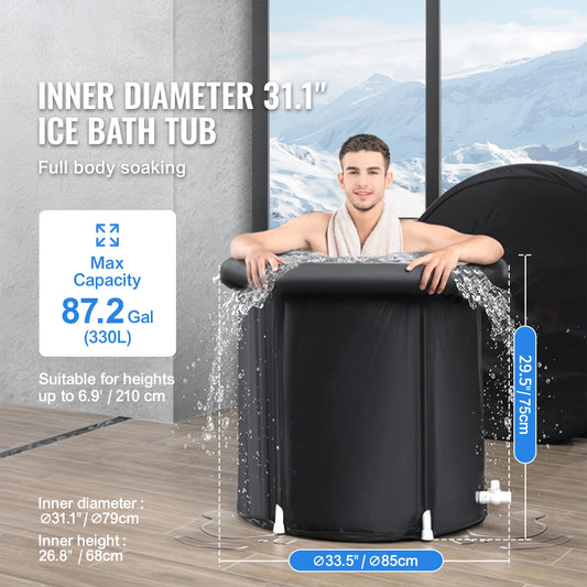 Ice Bath Tub Cold Water Therapy Plunge Tub