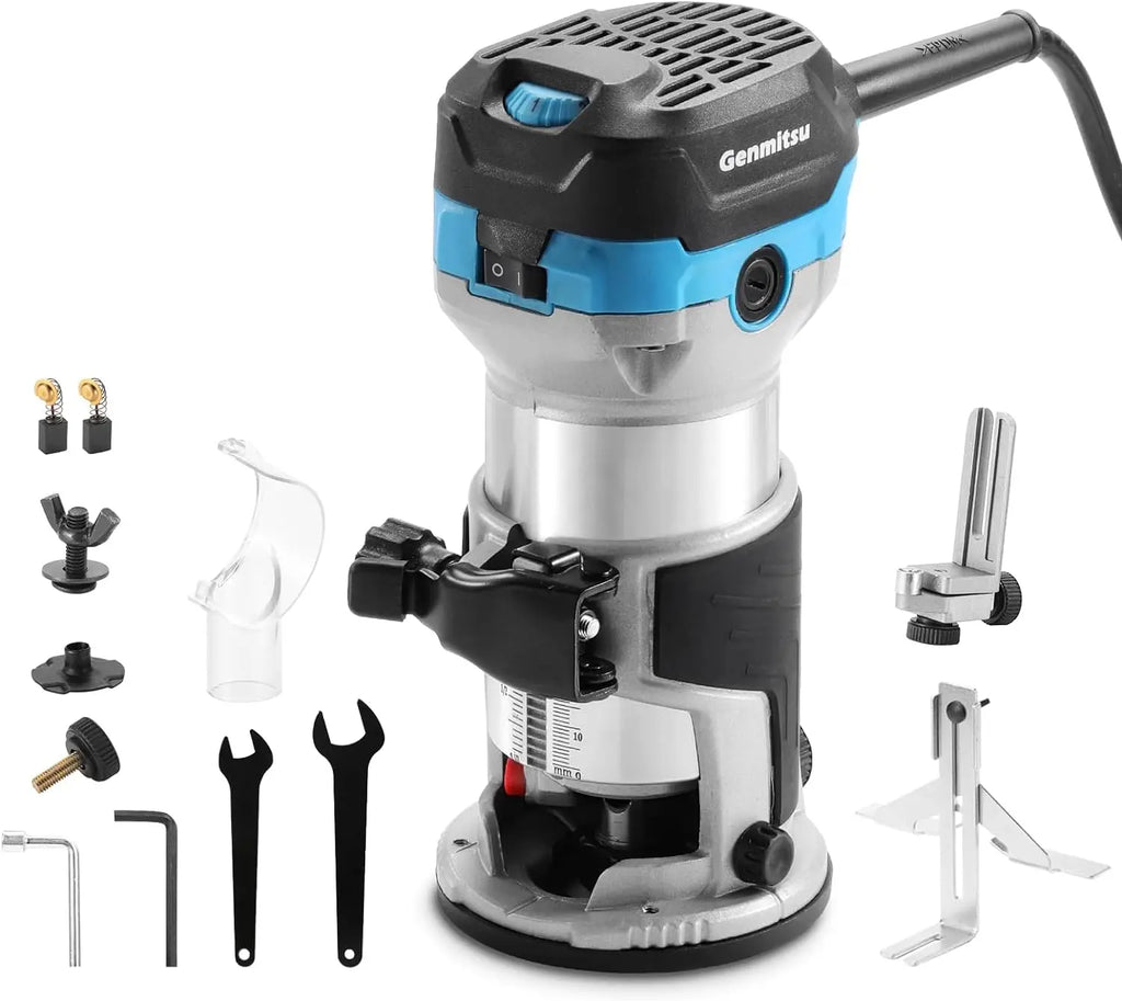 1.25 Hp Palm Compact Router Wood Tool With Fixed Base