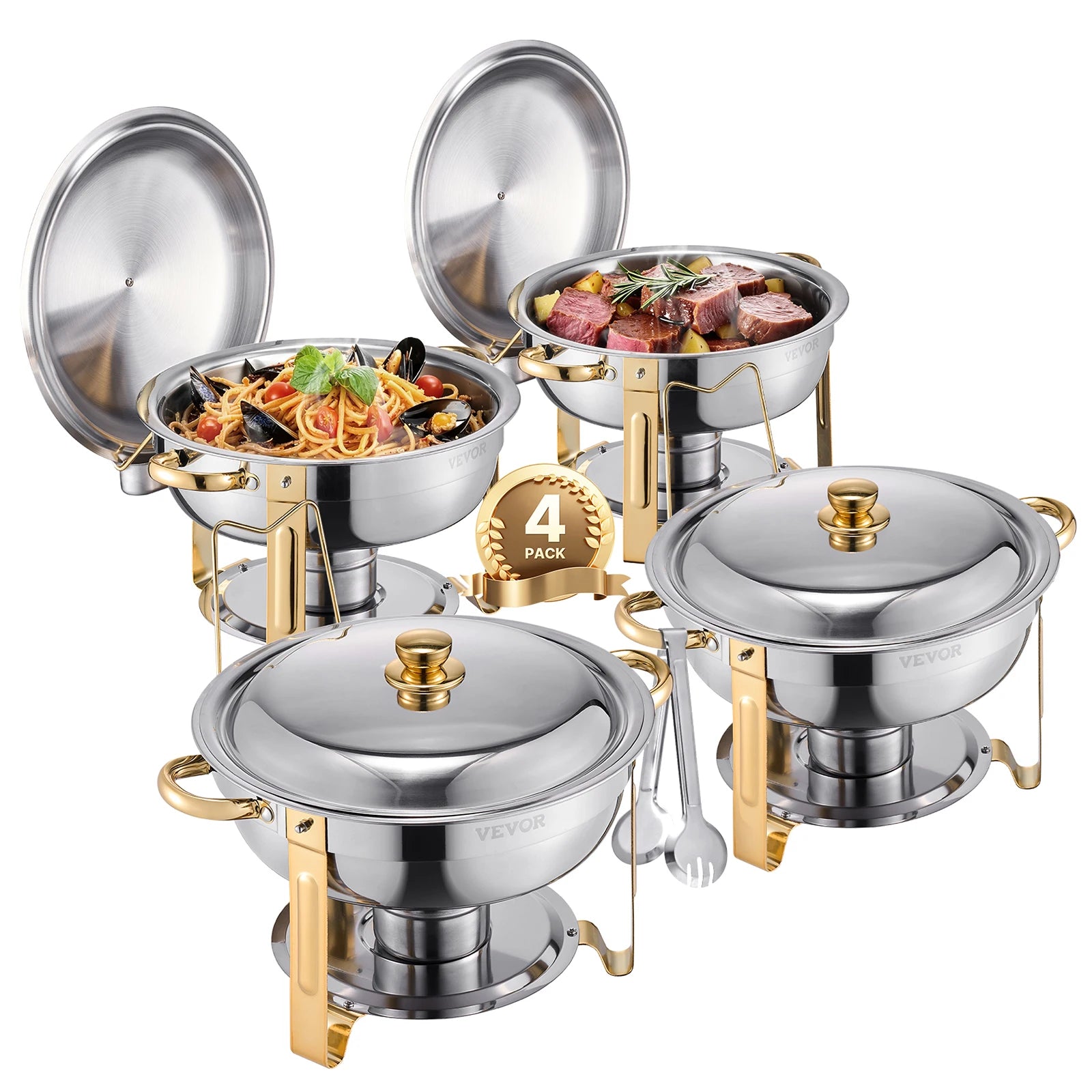 4 Pack Chafing Dish Buffet Set