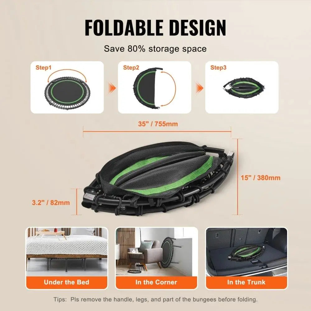 40 Foldable Mini Trampoline for Adults -