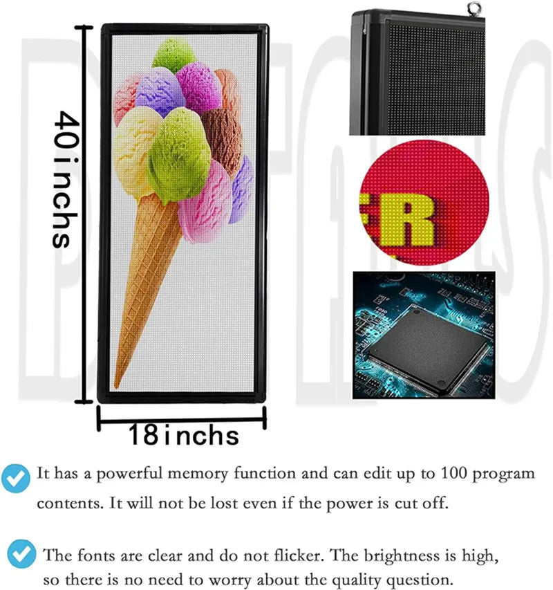 P6 For Store Display Scrolling Messages Electronic Sign Free Design Ads