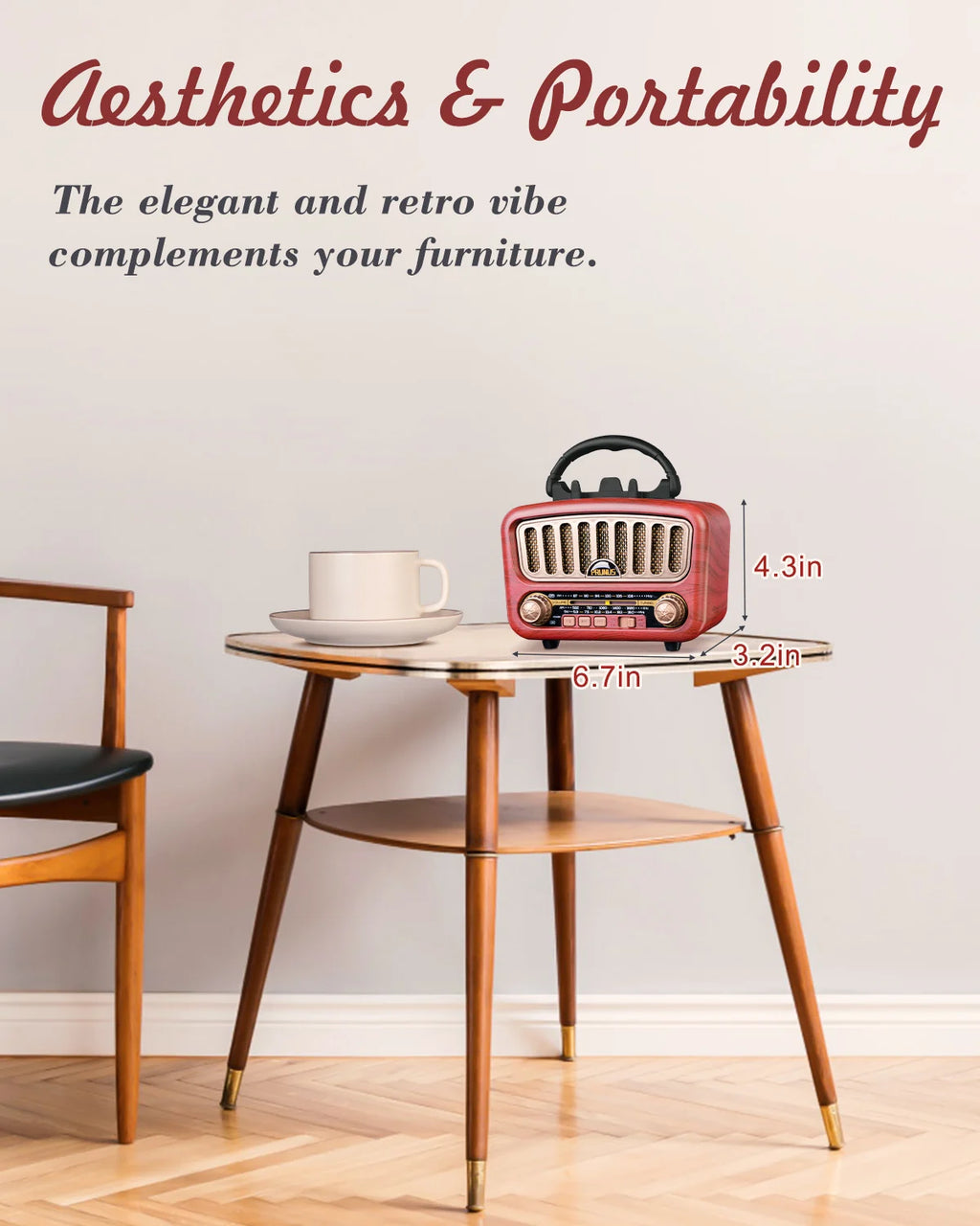 Retro Radio Bluetooth Speaker AM/FM/SW