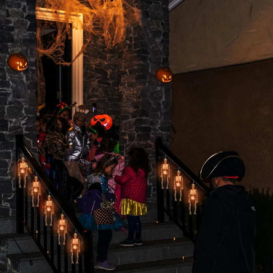 Halloween Skeleton Skull Lighted Holiday Displays