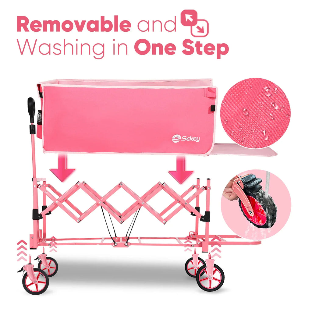 52" Extender Folding Collapsible Wagon Carts