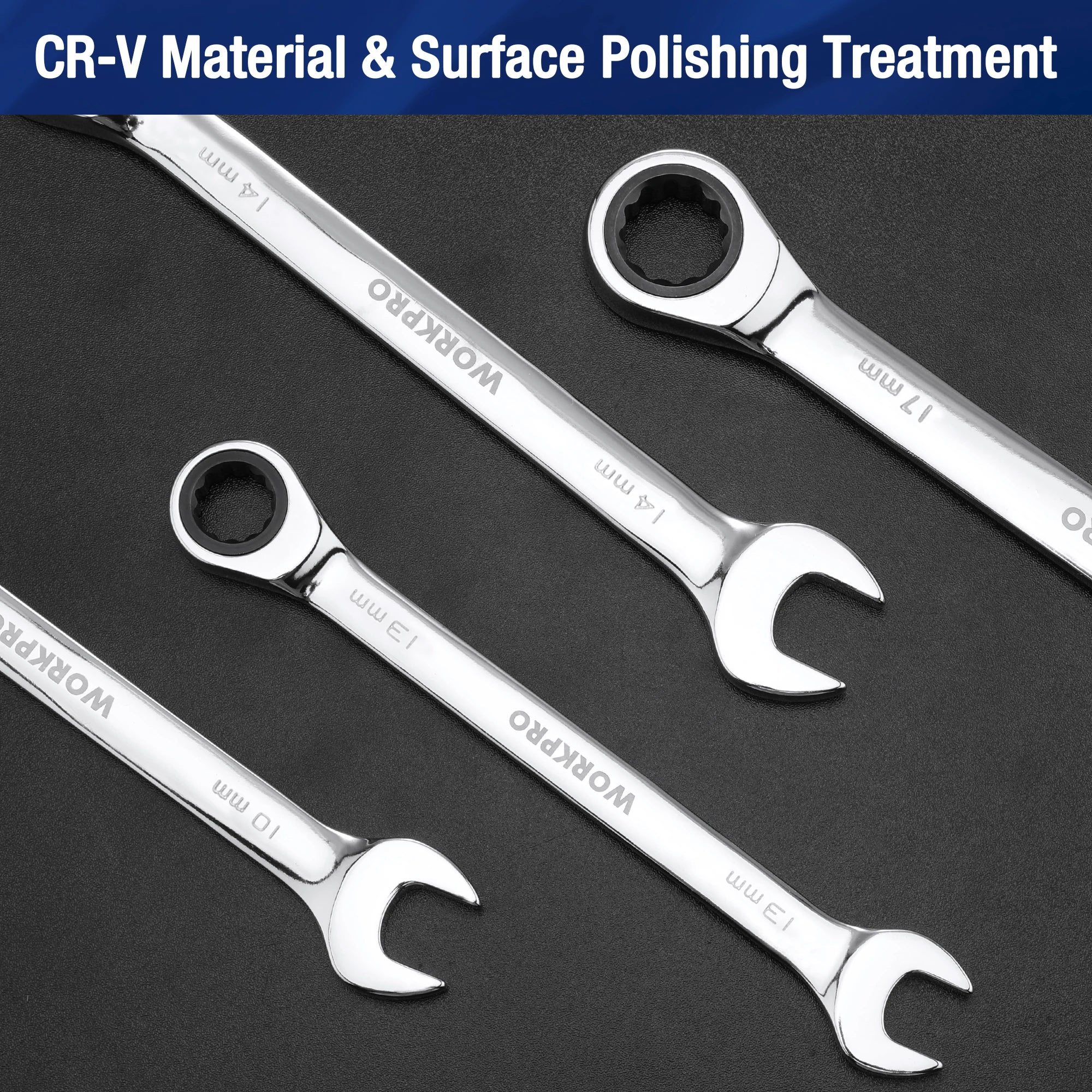 23pc Ratcheting Wrench Set