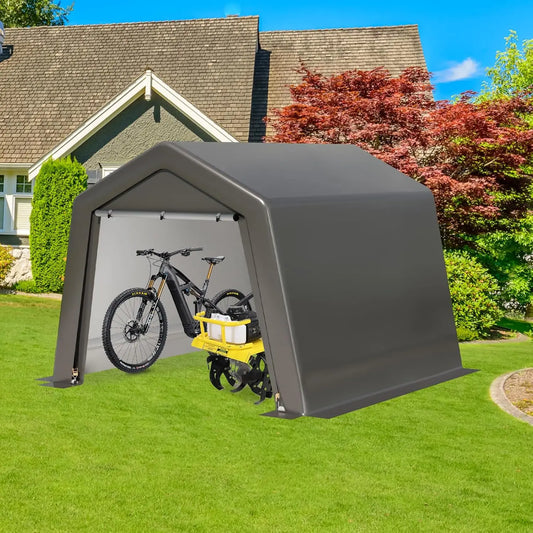 Grey Outdoor Storage Shed