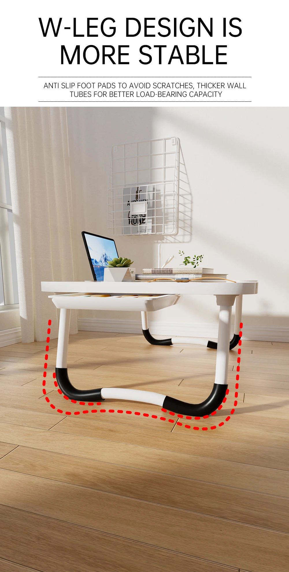 Portable Laptop Desk with USB Light