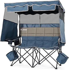 Double Beach Chair With Canopy Shade