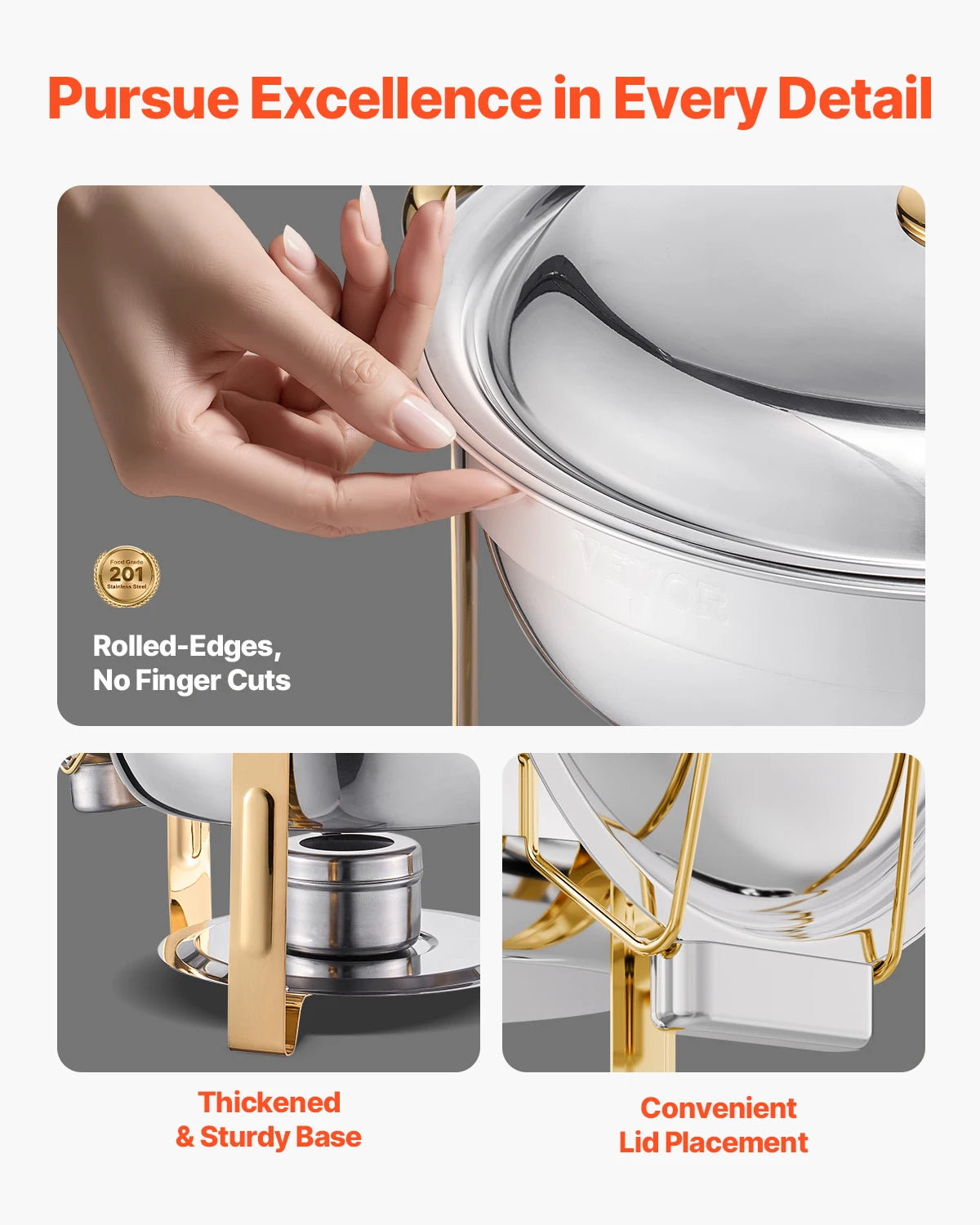 4 Pack Chafing Dish Buffet Set