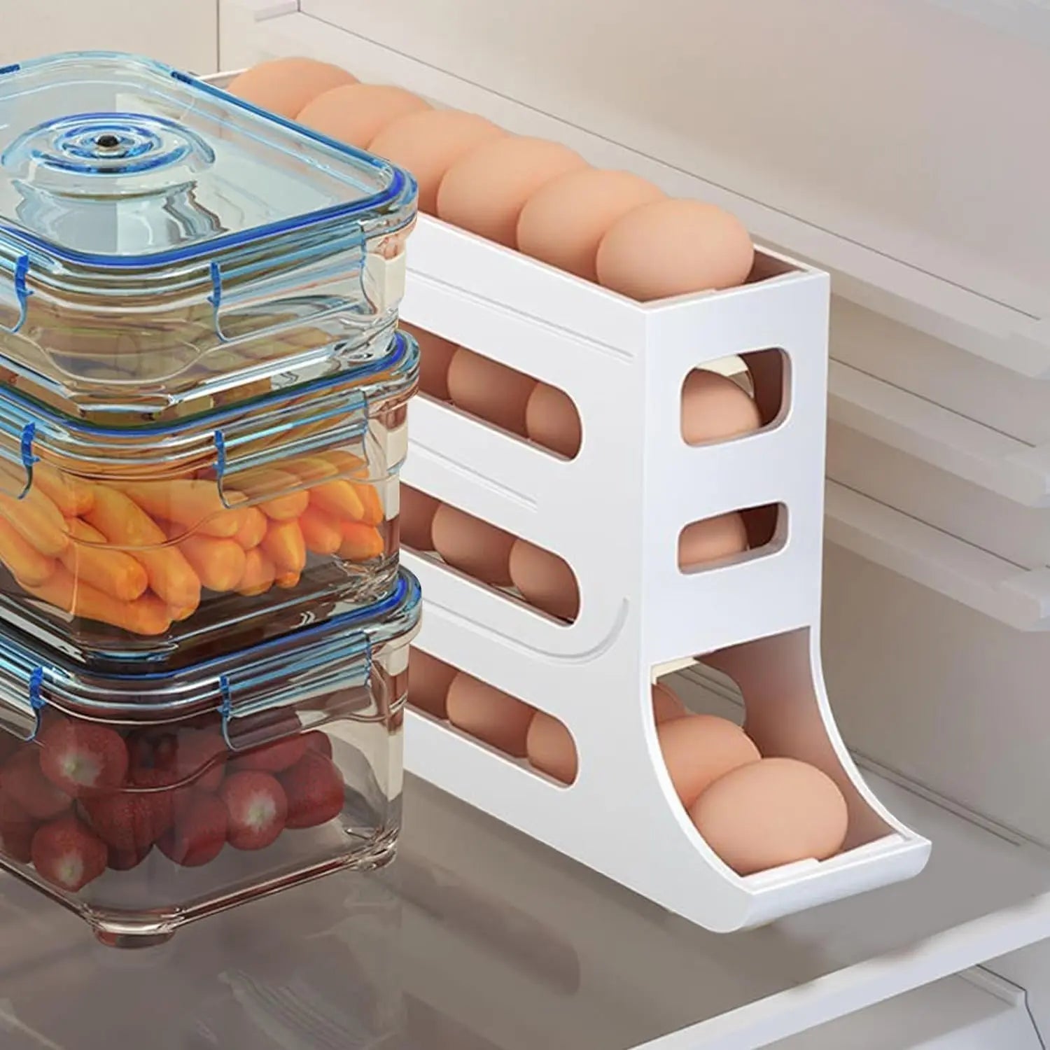 4 Tiers Egg Holder for Fridge