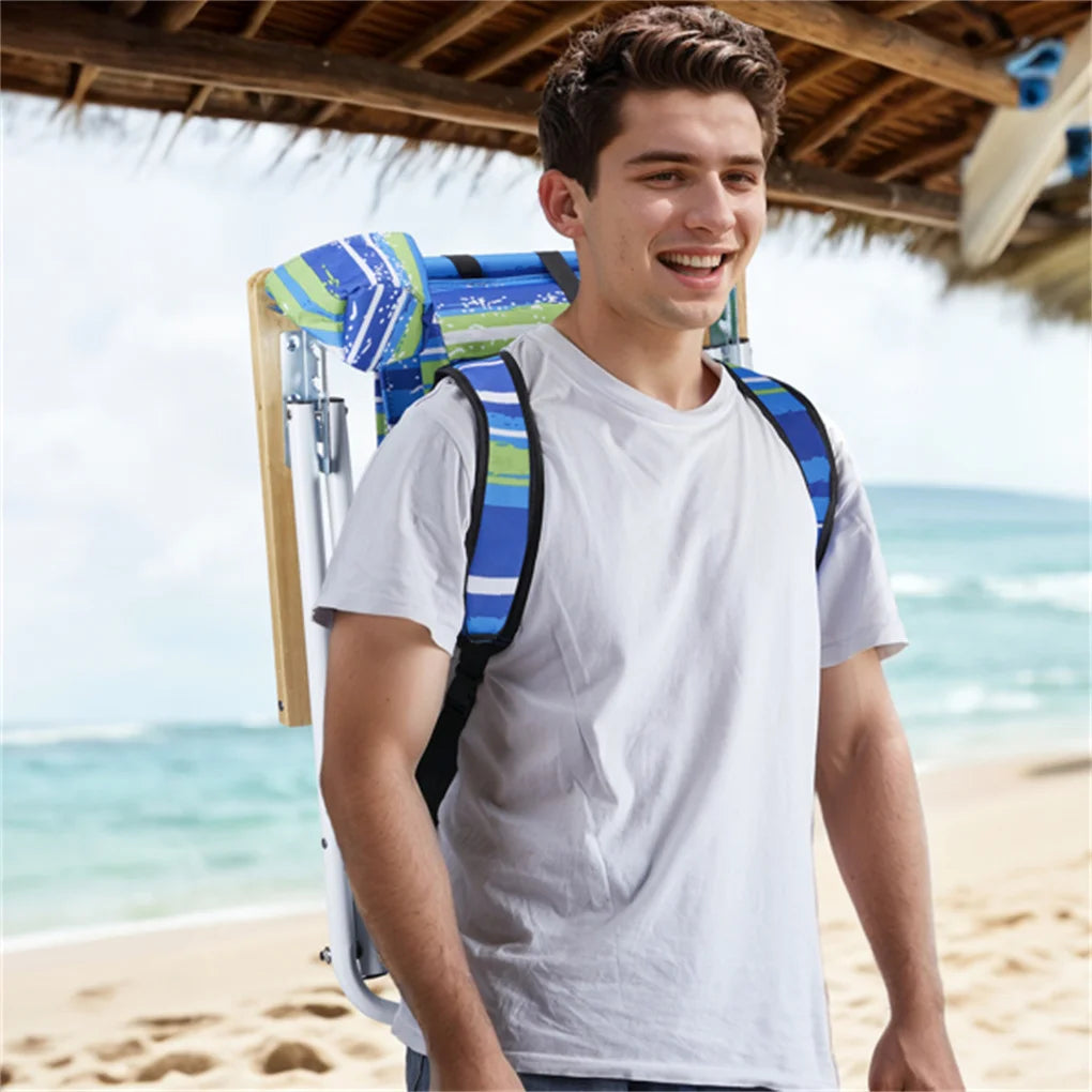 2PCS/SET Folding Beach Chair for Adults