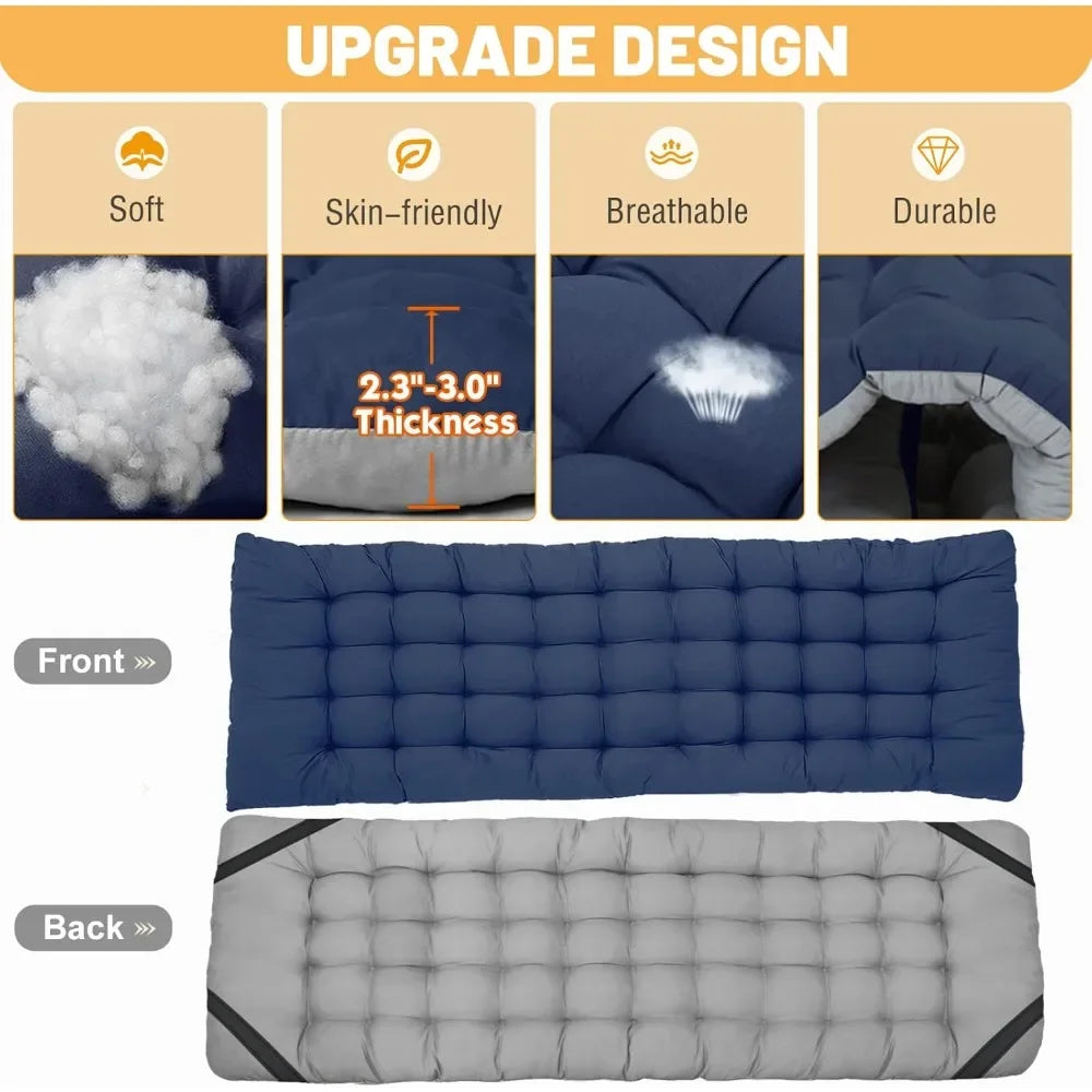 Folding Camping Cot with Mattress,