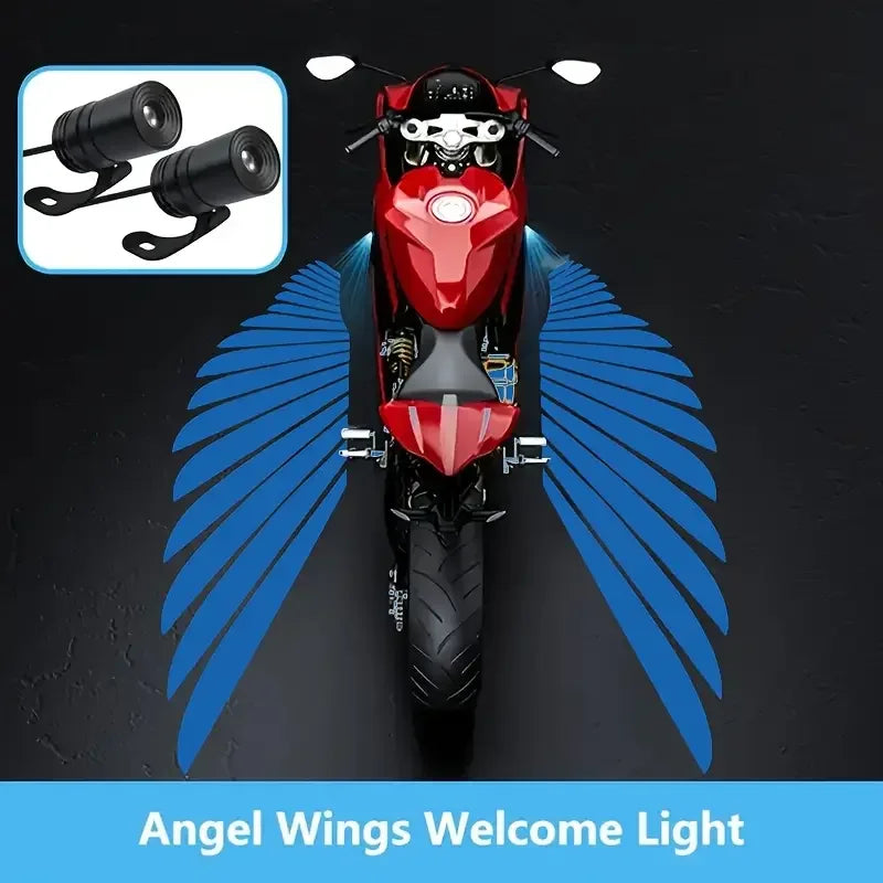 2pcs Motorcycle LED Angel Wings Cool Projection Light