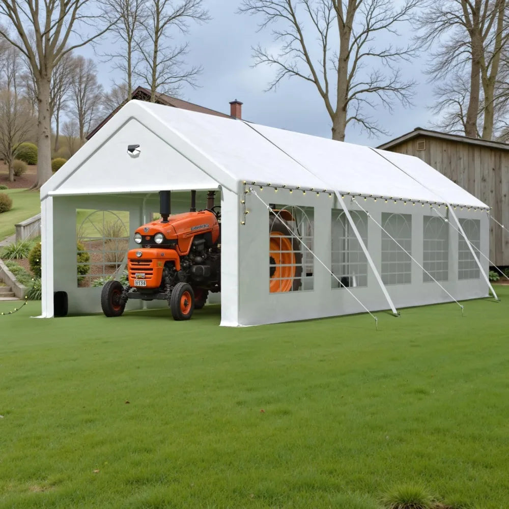 10x30 Carport, Heavy Duty Carport Canopy Garage