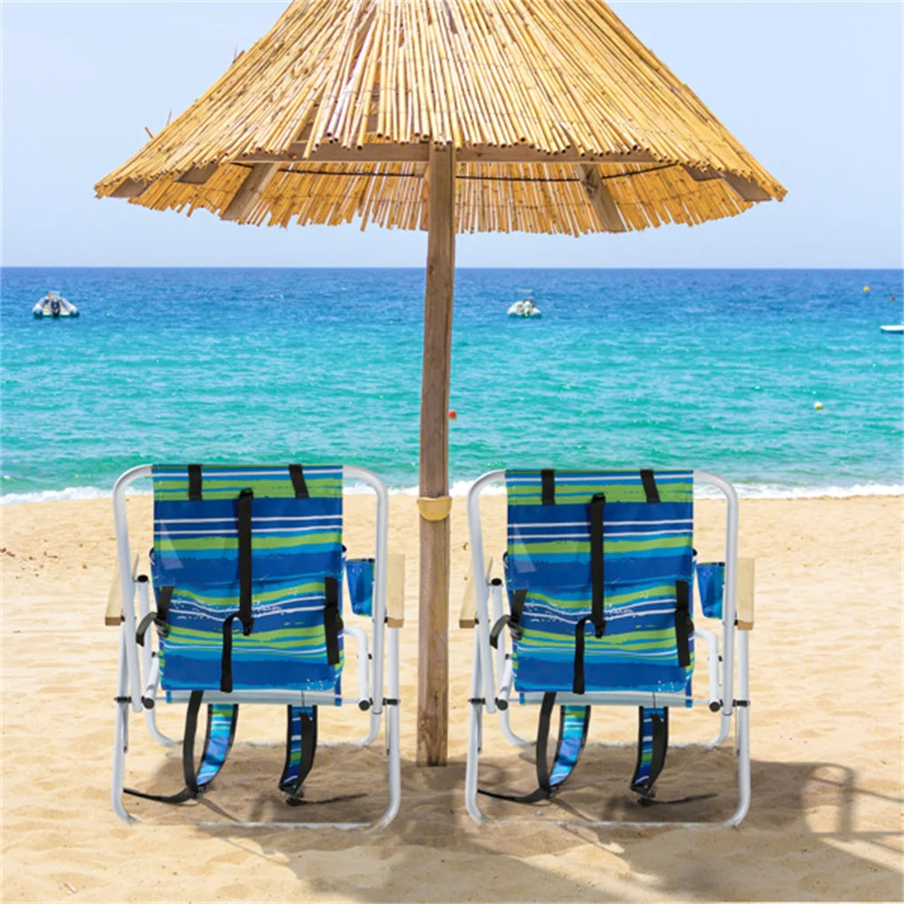 2PCS/SET Folding Beach Chair for Adults