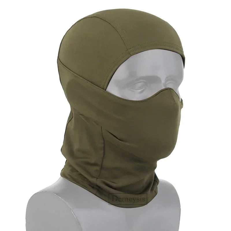 Tactical Mask Outdoor Balaclava Head Hood Silicone